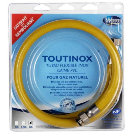 WPRO Flexible de gaz TOUTINOX TNE200
