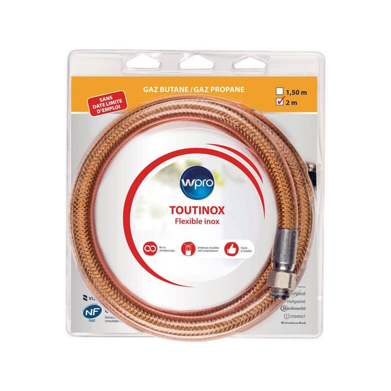 WPRO Flexible de gaz TOUTINOX TBE200