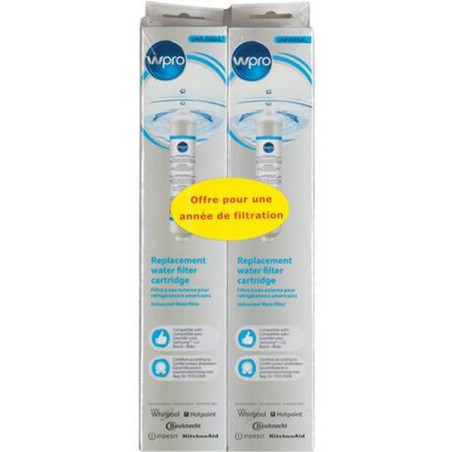 WPRO Kit de 2 filtres à eau SMS200