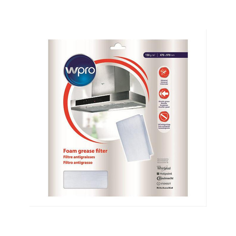WPRO Filtre de hotte UGF016
