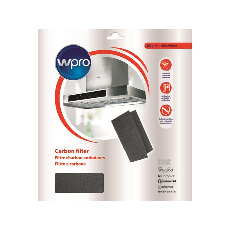 WPRO Filtre de hotte UCF017