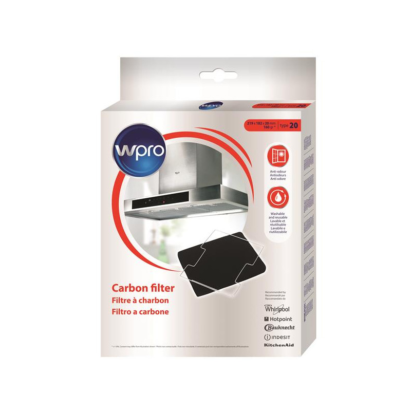 WPRO Filtre de hotte CFW020/1