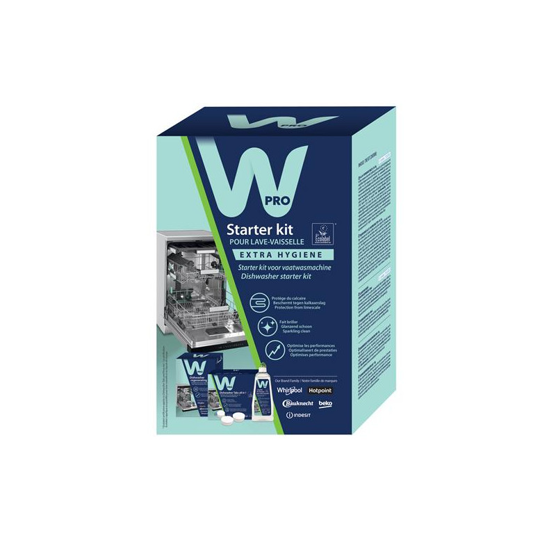 WPRO Kit de démarrage lave-vaisselle KDW025
