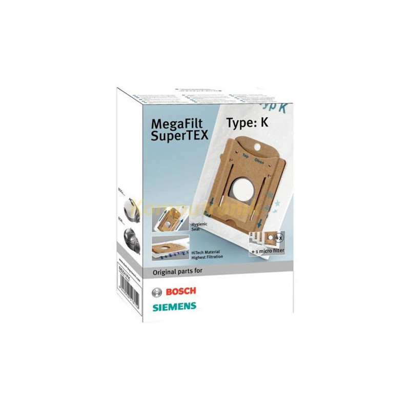 BOSCH 4 sacs aspirateur + 1 filtre - BBZ41FK