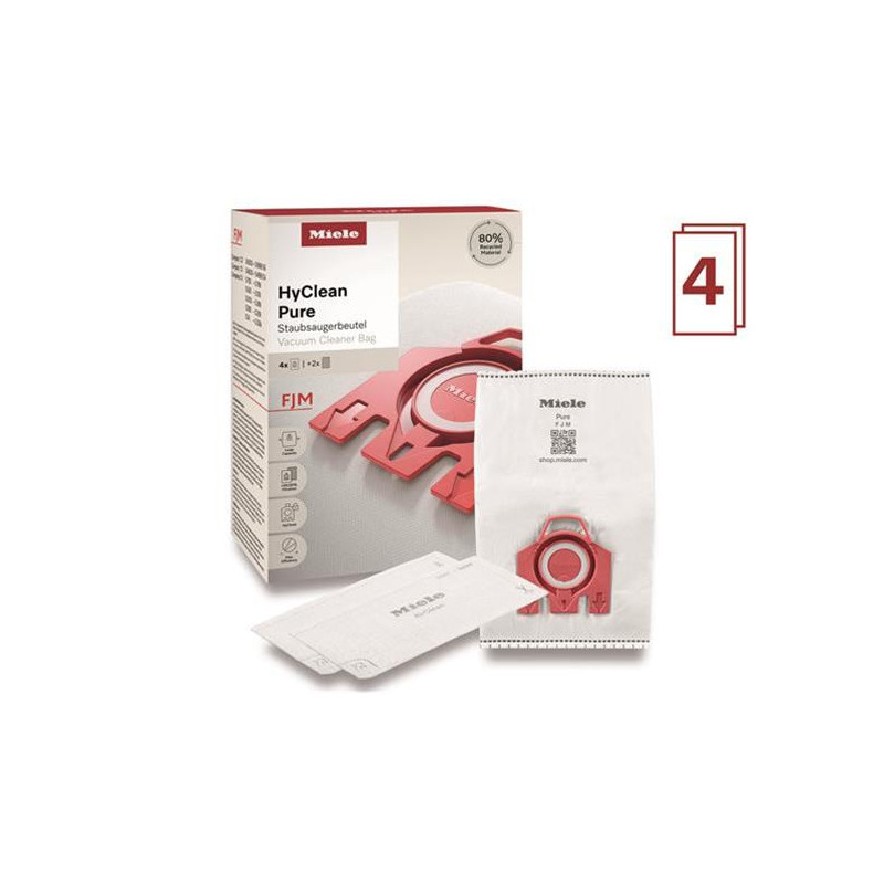 MIELE Lot de 4 sacs aspirateur - FJMHYCLEANPURE2.0