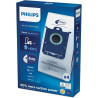 PHILIPS Lot de 4 sacs aspirateur S-bag Classique Longue Performance - FC8021.03
