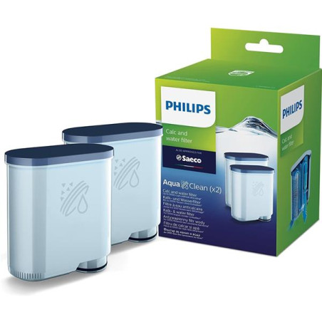 PHILIPS Pack de 2 Filtres à eau et à calcaire - AquaClean - CA6903/22