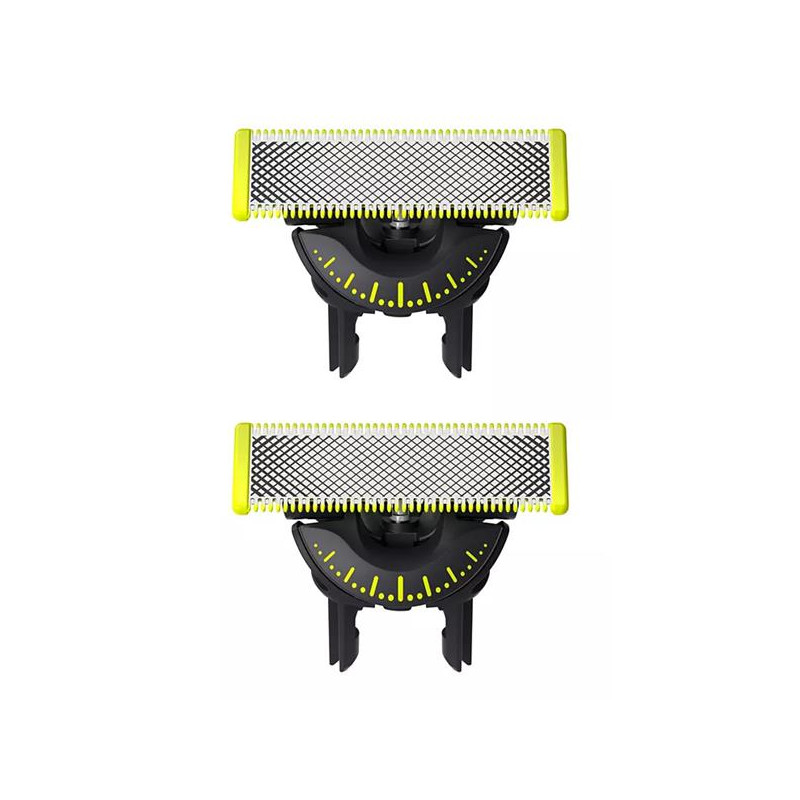 PHILIPS Lot de 2 lames rasoir pour rasoir tondeuse OneBlade - QP420.50