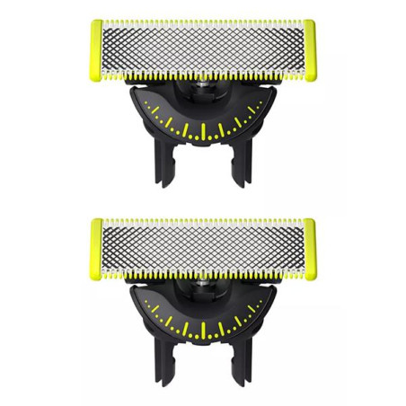 PHILIPS Lot de 2 lames rasoir pour rasoir tondeuse OneBlade - QP420.50