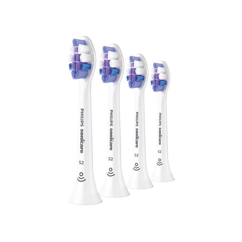 PHILIPS Lot 4 têtes de brosse soniques - S2 Sensitives - HX6054.10