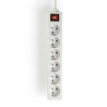 NEDIS Bloc 6 prises avec interrupteur - EXSO615E2WT