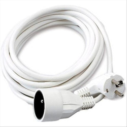 ERARD Rallonge électrique (2 P+T) M/F - 3 x 1.5mm² -16A - 3680W - blanche - 5