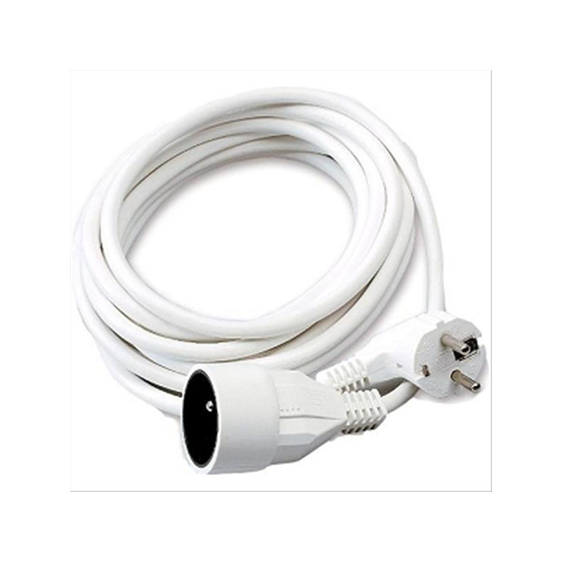 ERARD Rallonge électrique (2 P+T) M/F - 3 x 1.5mm² -16A - 3680W - blanche - 5