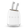 SMEG Bloc 6 couteaux Blanc - Années 50 - KBSF02WH