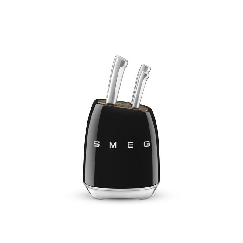 SMEG Bloc 6 couteaux Noir - Années 50 - KBSF02BL