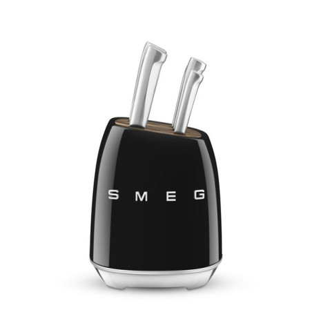 SMEG Bloc 6 couteaux Noir - Années 50 - KBSF02BL