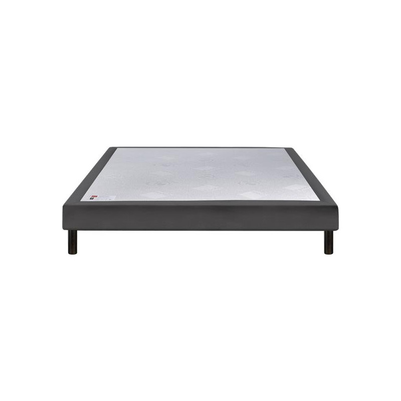 EPEDA Sommier BRISTOL MEDIUM Tissé gris fumé 90x190x16cm