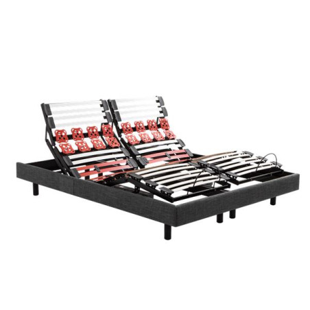 EPEDA SOMMIER RELAXATION RELAX ESCAPADE CHINE GRIS FONCE 80x200