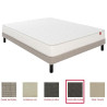 EPEDA Pack matelas + sommier VOYAGE Tissé gris fumé 80x190cm
