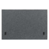 EPEDA TETE DE LIT RELAX CHINE GRIS FONCE 160x115