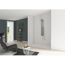 Panneau mural Kinewall Inox brossé blanc
