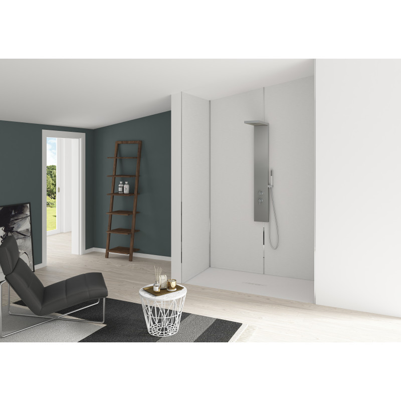 Panneau mural Kinewall Inox brossé blanc