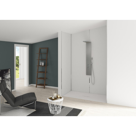 Panneau mural Kinewall Inox brossé blanc