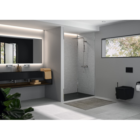 Panneau mural Kinewall Inox brossé gris