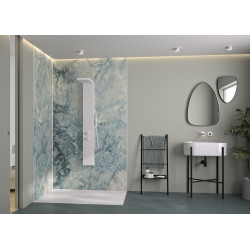 Panneau mural Kinewall Marbre gris bleu