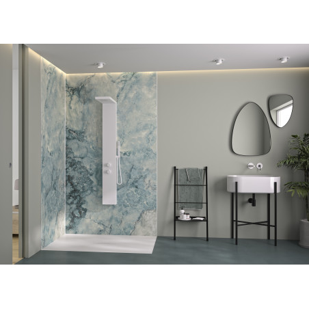 Panneau mural Kinewall Marbre gris bleu
