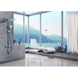 Colonne de douche ronde 250 version laiton