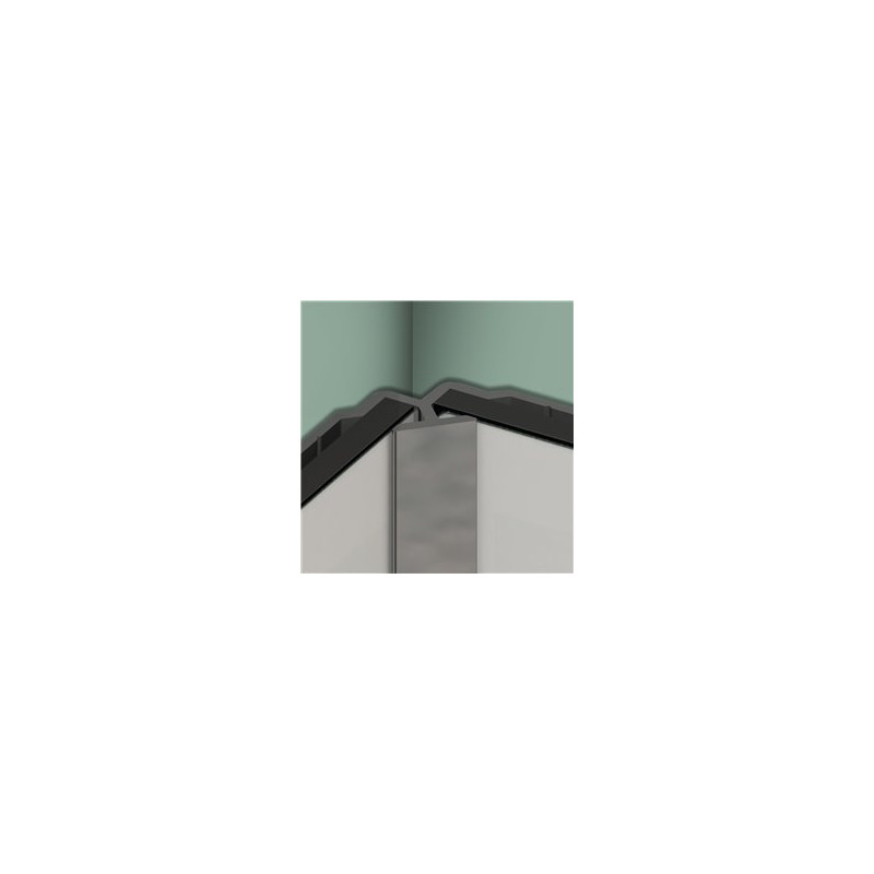 Panneau mural Kinewall Argent brillant - L angle intérieur