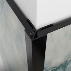 Panneau mural Kinewall Noir intense grainé - L angle sortant