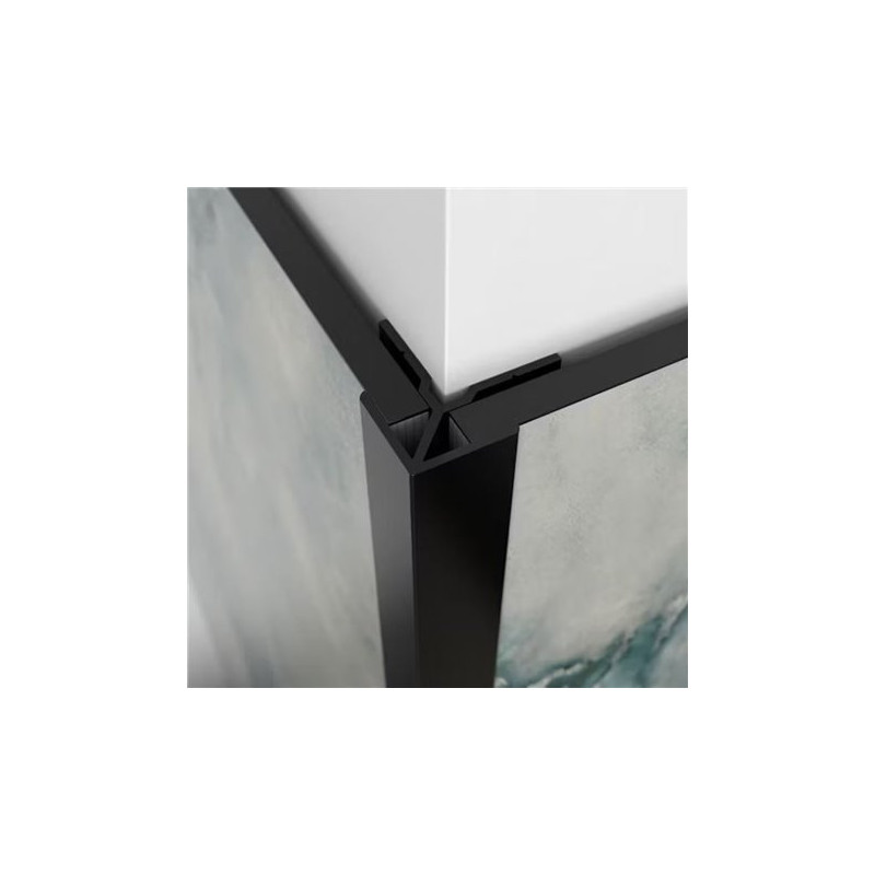 Panneau mural Kinewall Noir intense grainé - L angle sortant