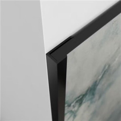 Panneau mural Kinewall Noir intense grainé - U extrémités (lot de 2)