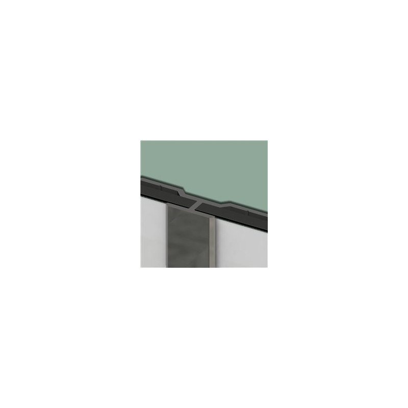 Panneau mural Kinewall Argent brillant - H alignement