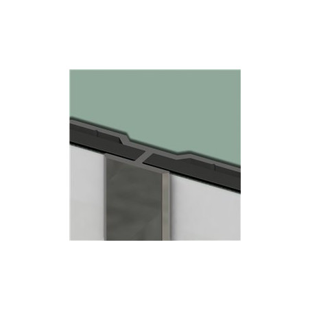 Panneau mural Kinewall Argent brillant - H alignement