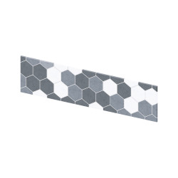 Crédence Kinewall Tomette camaïeu gris