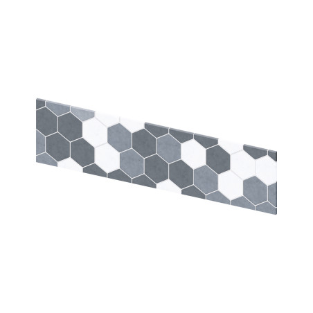 Crédence Kinewall Tomette camaïeu gris
