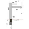 Mitigeur lavabo rehaussé COX / ORTENCE