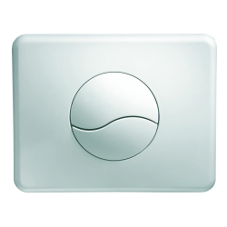 Plaque de commande double volume blanche pour bâti Verso 800