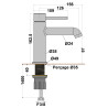 Mitigeur lavabo slim COX / ORTENCE
