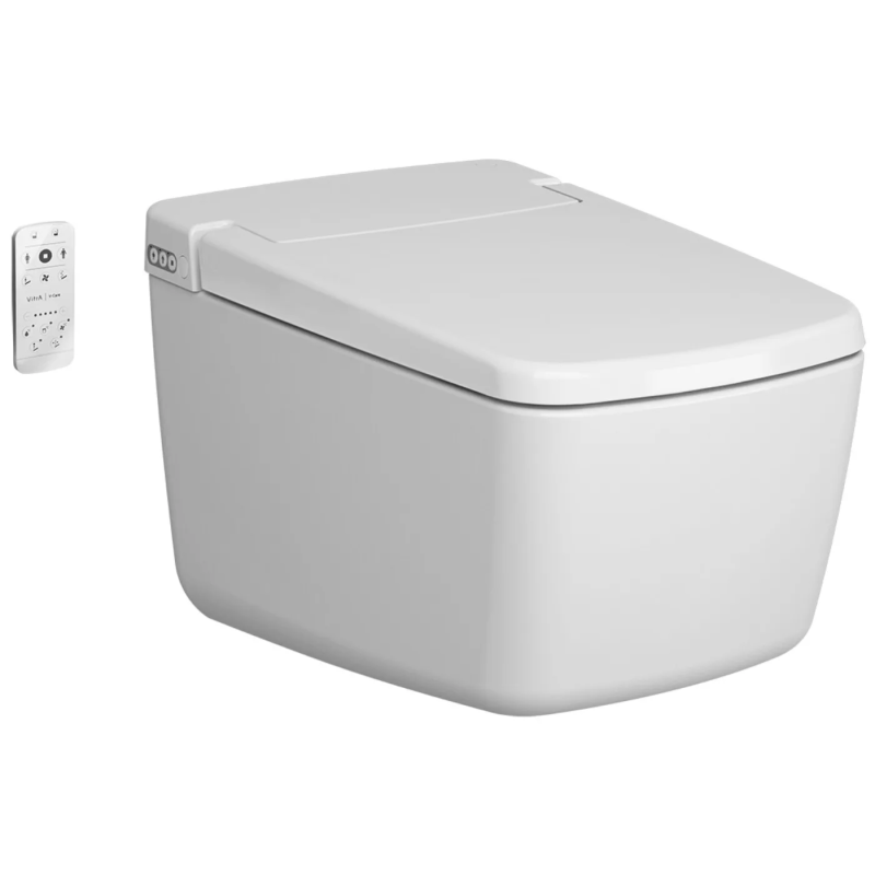 WC lavant suspendu VITRA V-Care Prime, 62 cm, sans bride, pilotable
