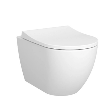Cuvette WC suspendue DOMAO 300 sans bride, blanche