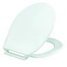 Abattant de WC SIAMP Monaco dormant, thermoplastique blanc, en barquette