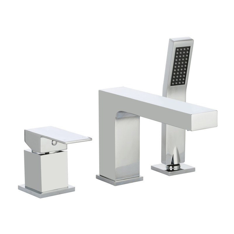 Mitigeur bain-douche 3 trous sur table avec bec PLAZA