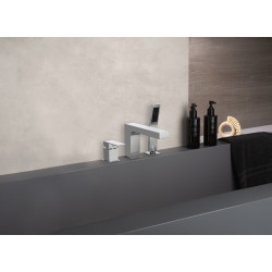 Mitigeur bain-douche 3 trous sur table avec bec PLAZA