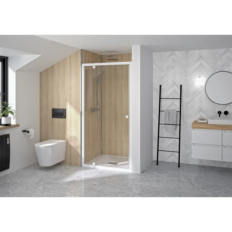 Porte de douche en niche Supra P