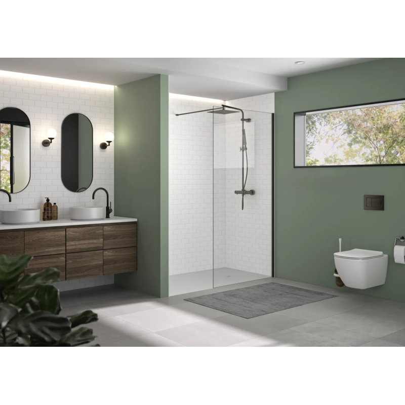Alu graphite brosse · transparent