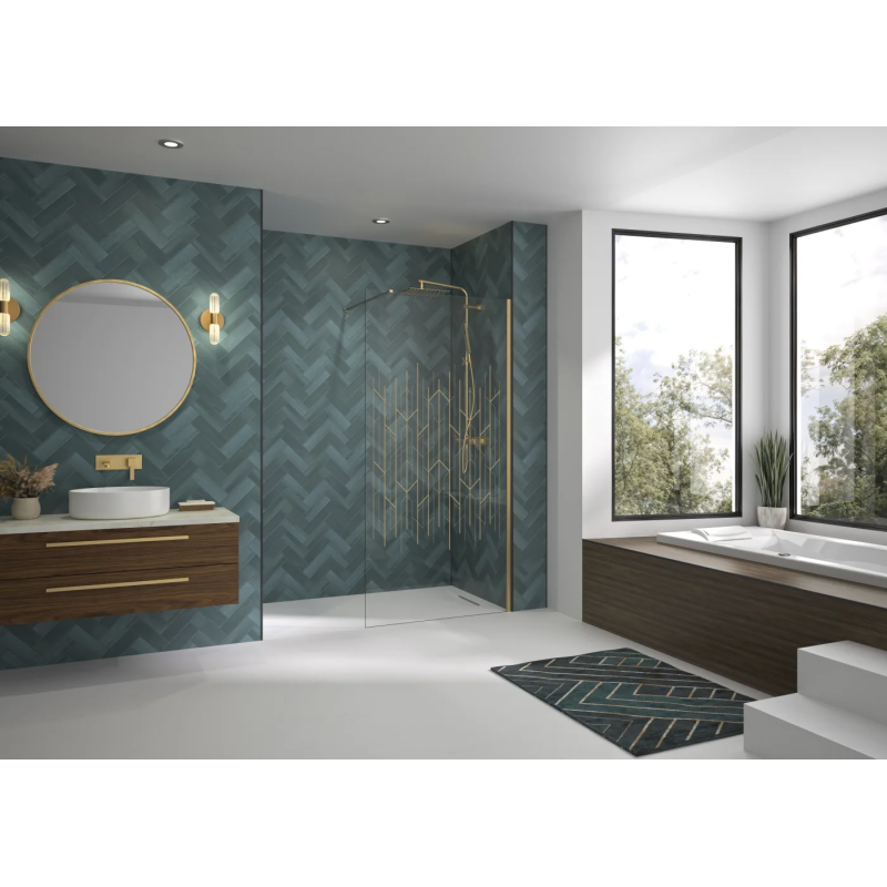 Alu Or brosse · art deco